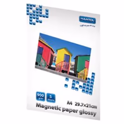 Hantol HPA4MG650, Lucida, 900 g/m², A4, Bianco, 5 fogli, 210 mm