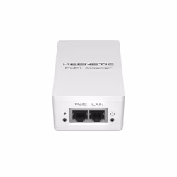 Keenetic Adattatore Gigabit PoE+ con alimentatore 30 W, Gigabit Ethernet, 10,100,1000 Mbit/s, 10/100/1000, PoE+, IEEE 802.3af ...