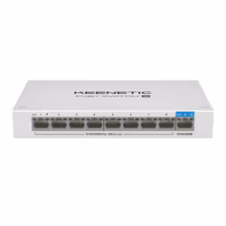 Keenetic PoE+ Switch 9 Switch 9 porte Gigabit con 8 porte PoE+ e 120W di potenza erogabile, Gigabit Ethernet (10/100/1000), S ...