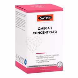 Swisse Omega 3 Concentrato è un integratore che sostiene la normale funzione cardiaca e della pressione del sangue. Inoltre a ...