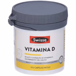 Swisse Vitamina D3 Integratore per Ossa e Denti 100 Capsule