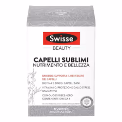 Swisse Beauty Capelli Sublimi è un integratore che nutre i capelli dall'interno per conferire nutrimento e bellezza ai capell ...