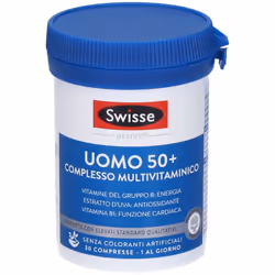 Swisse Uomo 50+ Multivitaminico Integratore per Uomini dai 50 Anni 30 Compresse