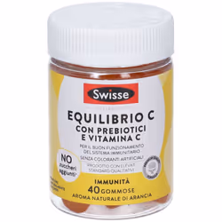 Swisse Equilibrio C Prebiotici e Vitamina C Integratore per Difese Immunitarie 40 Gommose