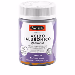 Swisse Acido Ialuronico Gommose è arricchito con estratto di acerola per la salute della pelle. Senza zuccheri aggiunti, colo ...