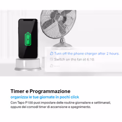 TP-Link Tapo P100 presa intelligente 2300 W Bianco - Vista aggiuntiva 5