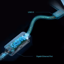 TP-Link UE306 replicatore di porte e docking station per laptop Nero - Vista aggiuntiva 7