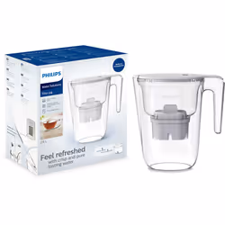 Philips AWP2935WHT/10 Filtraggio acqua Caraffa filtrante 2,6 L Trasparente, Bianco