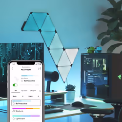 Nanoleaf NL47-0102TW-9PK soluzione di illuminazione intelligente Lampada a parete intelligente - Vista aggiuntiva 3