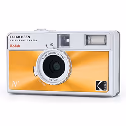 Kodak EKTAR H35N Macchina da presa compatta 35 mm Arancione, Argento - Vista aggiuntiva 2