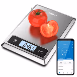 Renpho Calibra 1, Bilancia Smart da Cucina con Connessione Bluetooth, Analisi Nutrizionale e Contacalorie, Portata 5 kg - Vista aggiuntiva 4