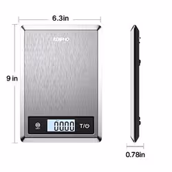 Renpho Calibra 1, Bilancia Smart da Cucina con Connessione Bluetooth, Analisi Nutrizionale e Contacalorie, Portata 5 kg - Vista aggiuntiva 7