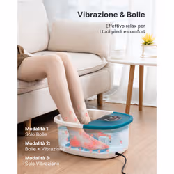 Renpho R-X002 Idromassaggiatore Plantare, Foot Spa con Riscaldamento Acqua, 22 Rulli Massaggianti, 3 Modalità e Kit Pedicure Incluso - Vista aggiuntiva 2