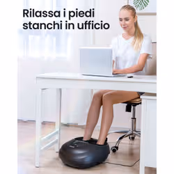 Renpho RF-M058R Massaggiatore Plantare Shiatsu con Pressoterapia, Funzione Calore, Telecomando Magnetico e Calzari Lavabili, Nero - Vista aggiuntiva 4