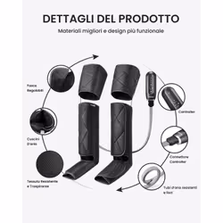 Renpho ALM079H Aeria Ultimate Thermal 2, Massaggiatore ad Aria Compressa per Gambe, Funzione Calore, 6 Modalità e 4 Intensità - Vista aggiuntiva 5