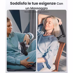 Renpho Extend Massage Gun R-C004, Pistola Massaggiante con Manico di Estensione Rimovibile, 4 Testine e 4 Velocità - Vista aggiuntiva 4