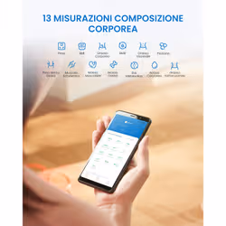 Renpho Elis Solar 2, Bilancia Smart pesapersone Bluetooth ad Energia Solare con Superficie ITO, 13 Metriche Corporee e App Integrata - Vista aggiuntiva 4