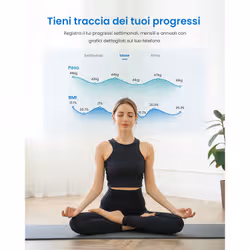 Renpho Elis Solar 2, Bilancia Smart pesapersone Bluetooth ad Energia Solare con Superficie ITO, 13 Metriche Corporee e App Integrata - Vista aggiuntiva 6