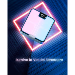 Renpho Elis Chroma, Bilancia Smart pesapersone Bluetooth con Illuminazione RGB Personalizzabile, 13 Metriche Corporee, Display LED e Ricarica USB-C - Vista aggiuntiva 2