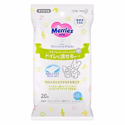 Merries 4901301239877, Salvietta umida per bambini, Ipoallergenico, Senza profumo