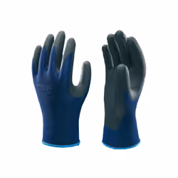 Filo nylon nero elasticizzato rivestimento nitrile Dorso areato - Senza cuciture Antiscivolo e antiolio Colore nero - Lunghez ...