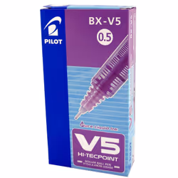 Pilot Hi-Tecpoint V5 Penna stick a sfera Viola 12 pz - Vista aggiuntiva 2