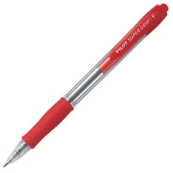 Pilot Super Grip Rosso Penna a sfera retrattile a clip Fine 12 pz