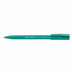 Pentel R50, Penna retrattile a clip, Verde, Verde, Plastica, 0,8 mm, Ambidestro