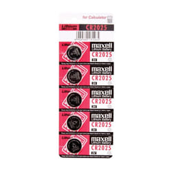 Maxell - cella a bottone al litio cr2025 3v blister5
