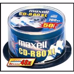 Maxell CD-R 700MB 80min XL 52x Spindle 10pk, 52x, 700 MB, 10 pz