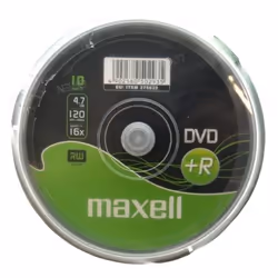 Maxell M160, DVD+R, 120 mm, 10 pz, 4,7 GB