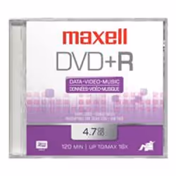Maxell DVD+R 100 Pack, DVD+R, 120 mm, Fuso, 100 pz, 4,7 GB
