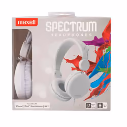 Maxell Spectrum Cuffie Cablato A Padiglione MUSICA Bianco - Vista aggiuntiva 4