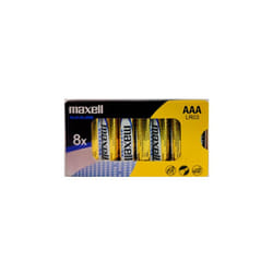 Maxell confezione di 8 batterie alcaline lr03 aaa 1,5v