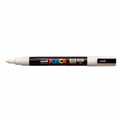 POSCA PC-3M Avorio, Avorio, Multicolore, 1 colori, Fine, Inchiostro a base di acqua, Tipo di punta