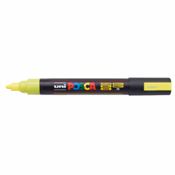 POSCA PC-5M Giallo fluorescente, Giallo, Multicolore, Fluorescent Yellow, 1 colori, Medio, Inchiostro a base di acqua