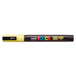 POSCA PC-3M, 1 pz, Giallo, Tipo di punta, Nero, Giallo, Fine, 0,9 mm