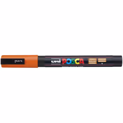 POSCA PC-3M Arancia, Arancione, Multicolore, 1 colori, Fine, Inchiostro a base di acqua, Tipo di punta