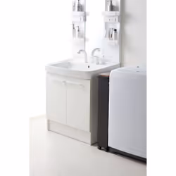 Yamazaki 3628 scaffale e salvaspazio da bagno Nero Acciaio, Legno - Vista aggiuntiva 6