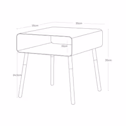 Yamazaki 4230 Tavolo da caffè Forma quadrata 4 gamba/gambe - Vista aggiuntiva 6