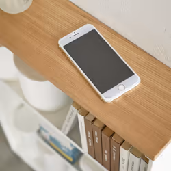 Yamazaki 4306 scaffale e salvaspazio da bagno Bianco Acciaio, Legno - Vista aggiuntiva 6