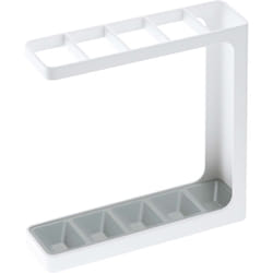 Yamazaki - Umbrella Stand Portaombrelli, Acciaio, Bianco, 24x7x27 cm