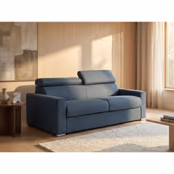 Vente-unique VIZIR Divano letto 3 seduta(e) Blu - Vista aggiuntiva 2