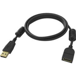 Vision TC-2MUSBEXT-BL cavo USB USB 2.0 2 m USB A Nero