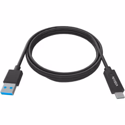 Vision TC 2MUSBCA/BL, 2 m, USB A, USB C, USB 3.2 Gen 1 (3.1 Gen 1), 0,48 Gbit/s, Nero