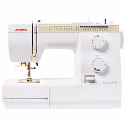 Janome Sewist 725S, Bianco, Macchina da cucire manuale, Cucito, 1 tempo, 4 mm, Leva, Manopola