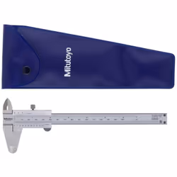 La pinza di Mitutoyo Vernier misura all'interno, all'esterno, a gradini e profondità (con barra di profondità) con una precis ...