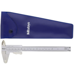 Mitutoyo - 531-122, Calibro a corsoio, 0-150 mm/0-6', 0,05 mm, Blocco a leva, Piatta, Pollici/Metrici