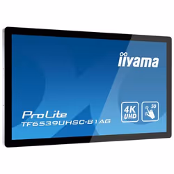 iiyama TF6539UHSC-B1AG visualizzatore di messaggi Pannello piatto interattivo 65" LCD 500 cd/m² 4K Ultra HD Nero Touch screen - Vista aggiuntiva 6