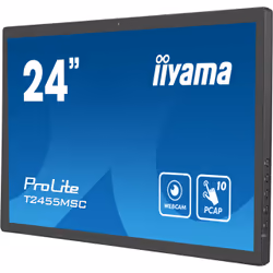 iiyama T2455MSC-B1 visualizzatore di messaggi Pannello piatto per segnaletica digitale 24" LED 400 cd/m² Full HD Nero Touch screen - Vista aggiuntiva 5